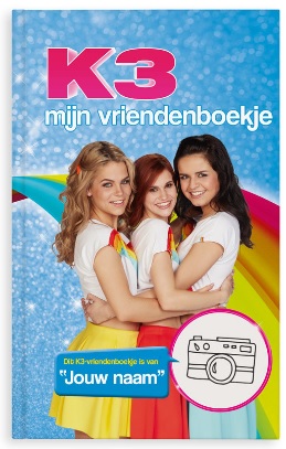 K3 vriendenboekje met naam en foto gepersonaliseerd